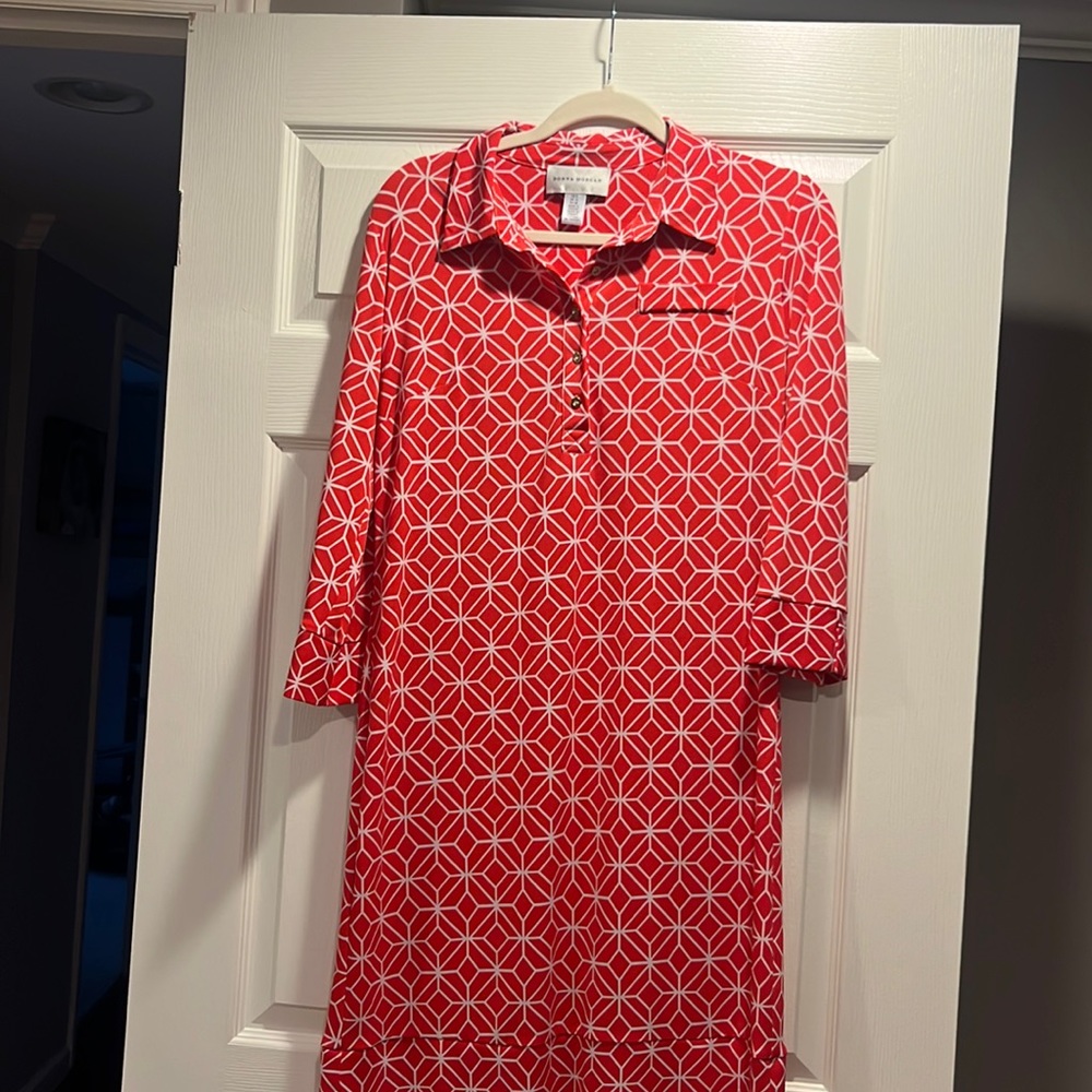Donna Morgan shirt dress.